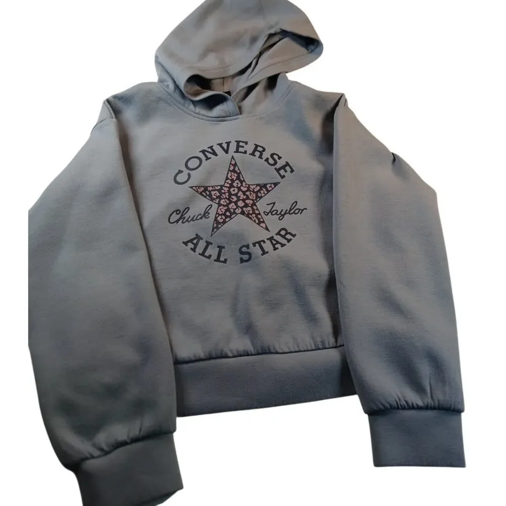 Converse All Star Girls Blue Hoodie - Youth Size Medium